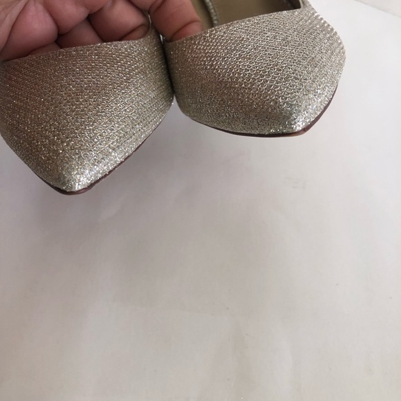 Sam Edelman Hazel Pointed Toe Slip-On Stilettos Light Gold/Silver Size 8 - Picture 12 of 16